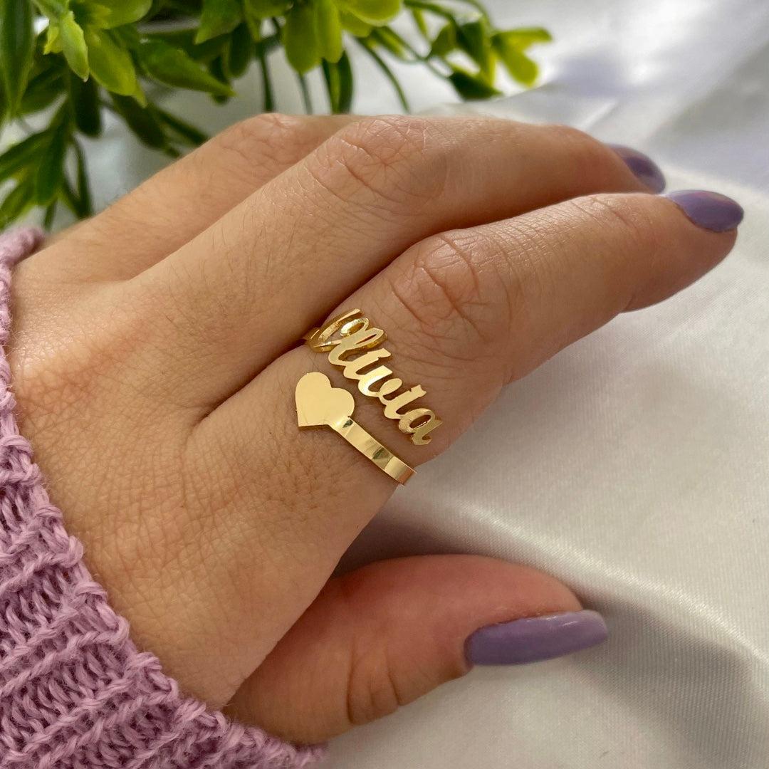 Anel Exclusivo com Nome - Um Toque Único de Amor