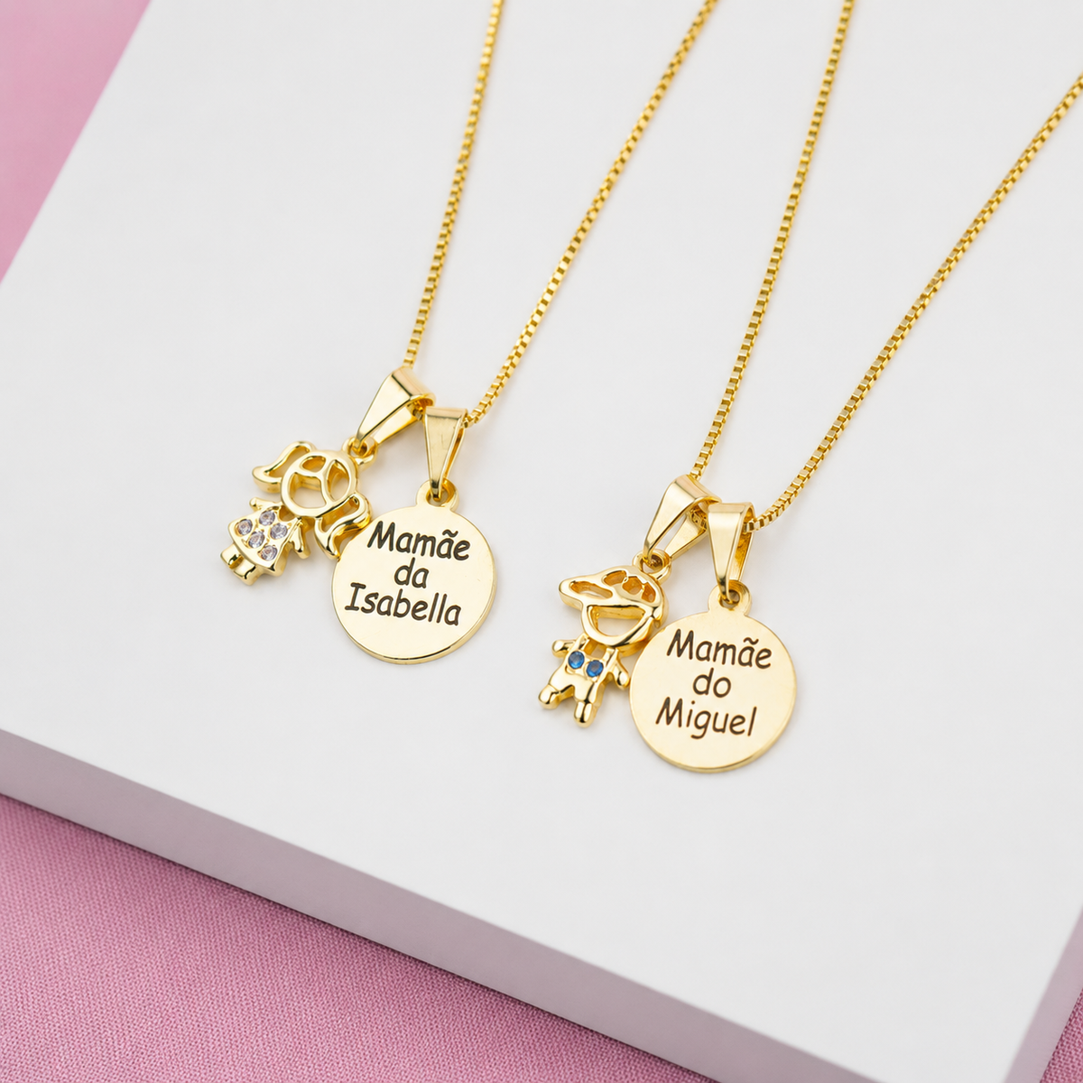 Colar Medalha Personalizada para Mamãe ou Vovó