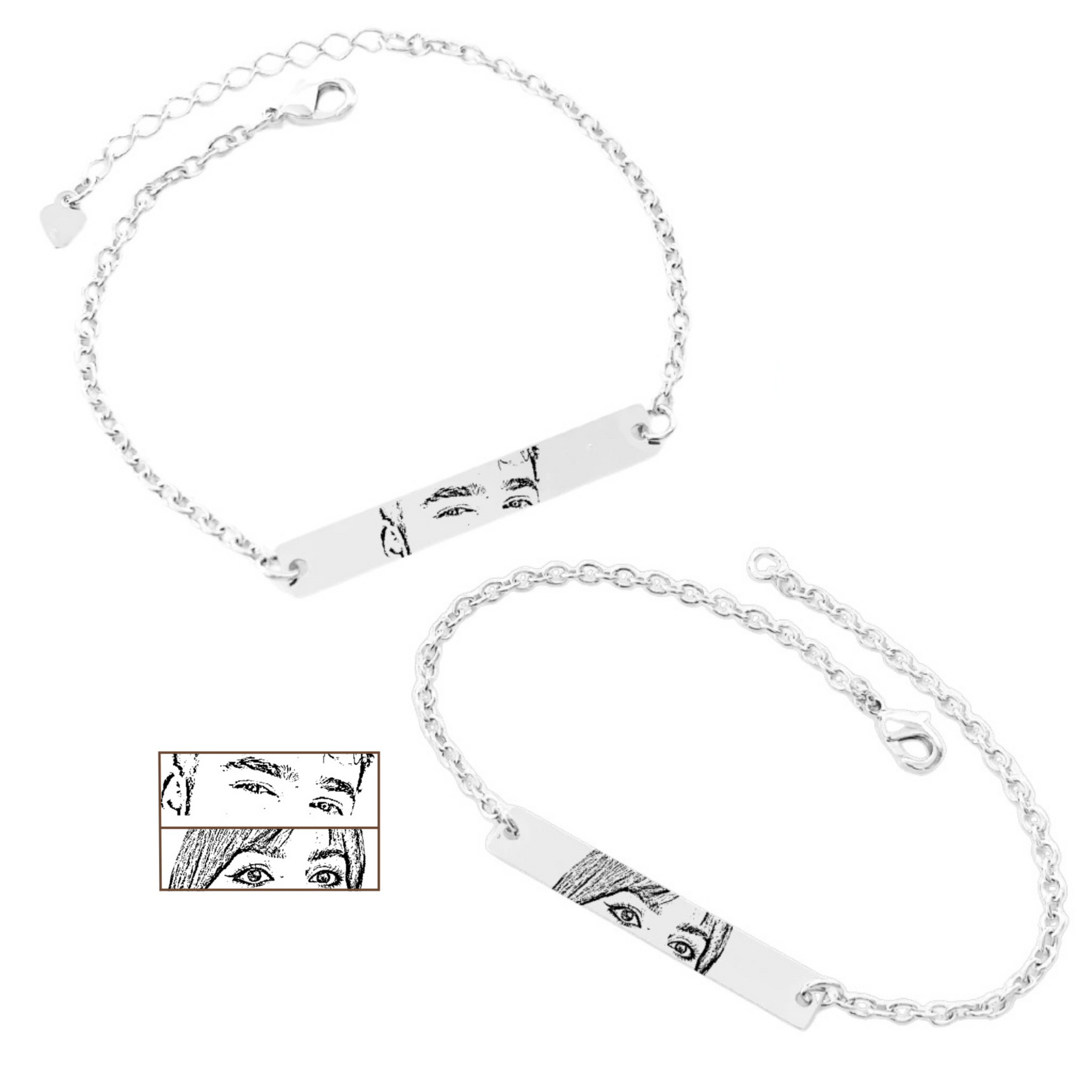 Kit Pulseiras Olhares Eternos Com Foto