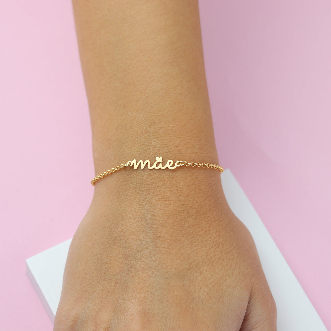 Pulseira Mãe Banhado a Ouro 18k
