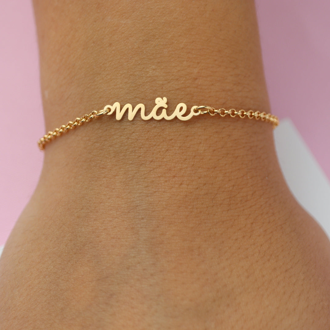Pulseira Mãe Banhado a Ouro 18k