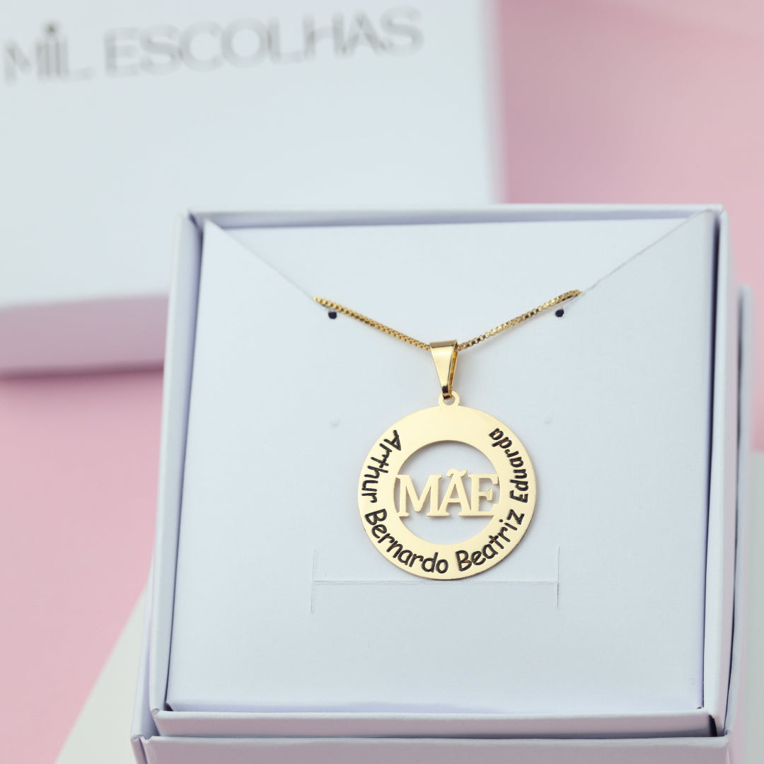 Colar Mãe Com Filhos