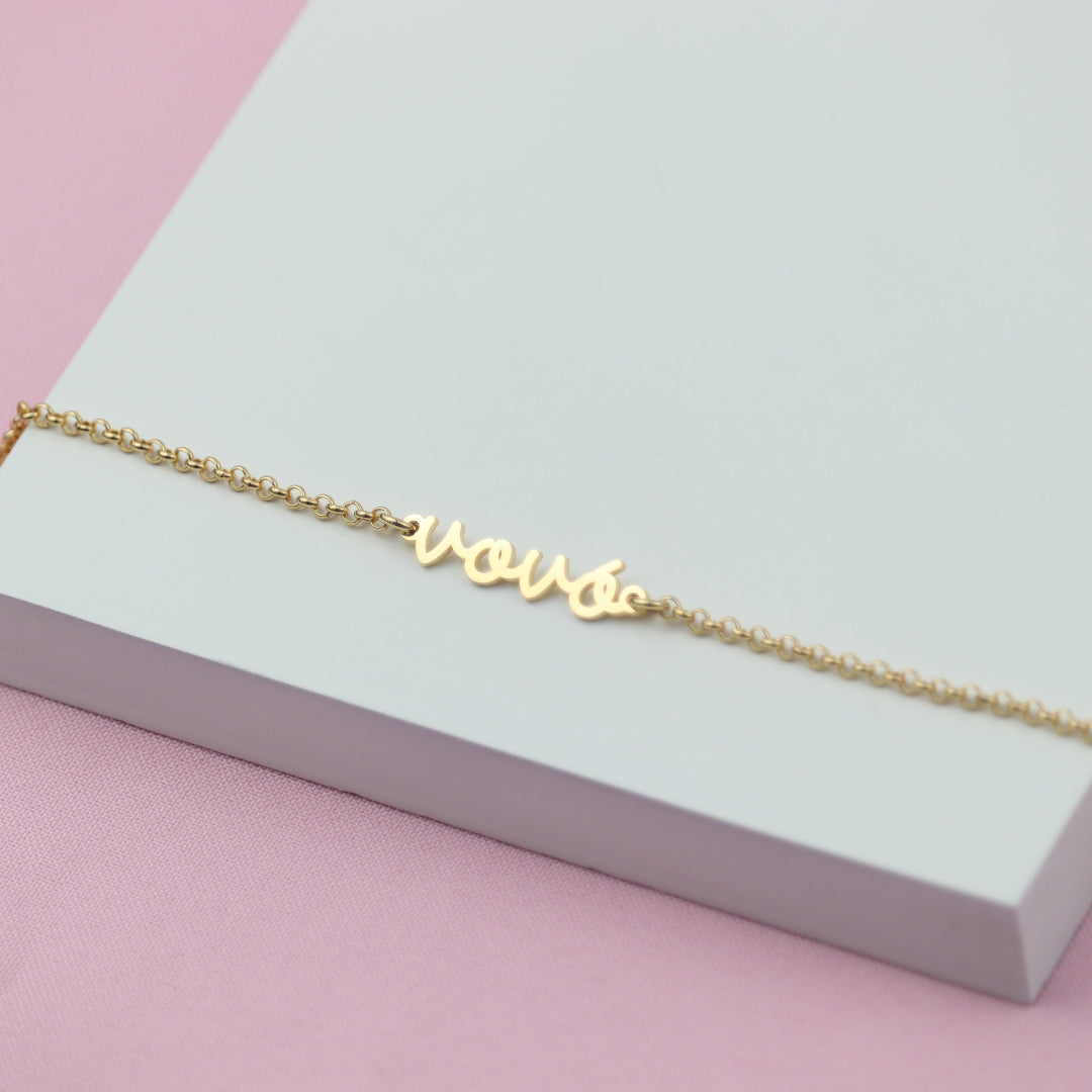 Pulseira Vovó Banhado a Ouro 18k