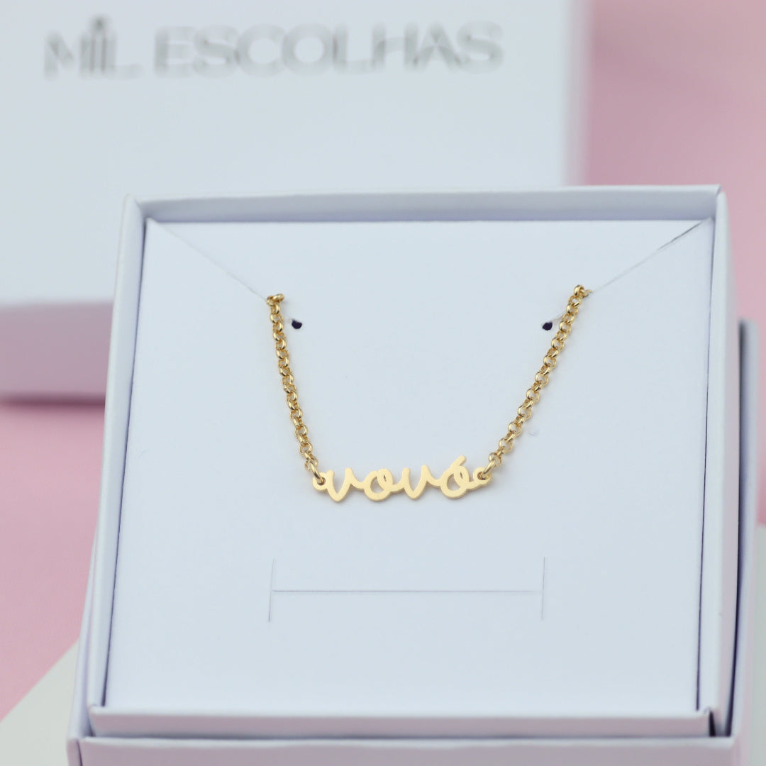 Pulseira Vovó Banhado a Ouro 18k