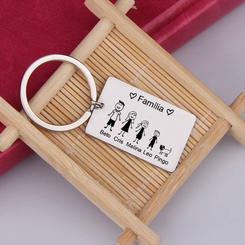 Chaveiro Minha Família Personalizado