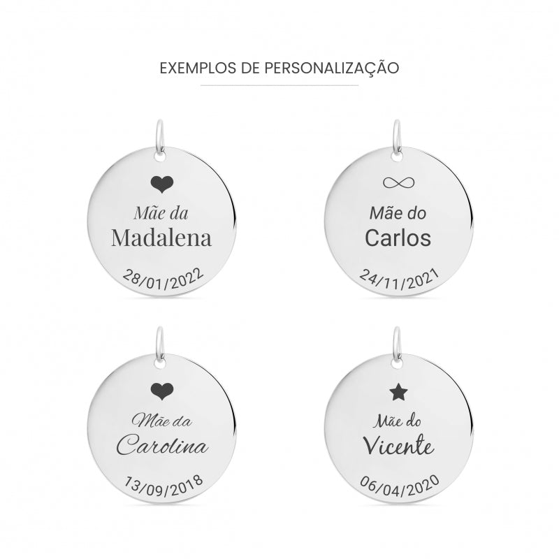 Colar Pingente Mãe de Anjo