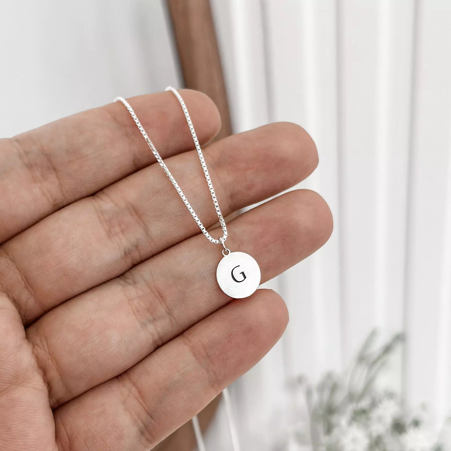 Colar Pingente Letra Inicial 10MM
