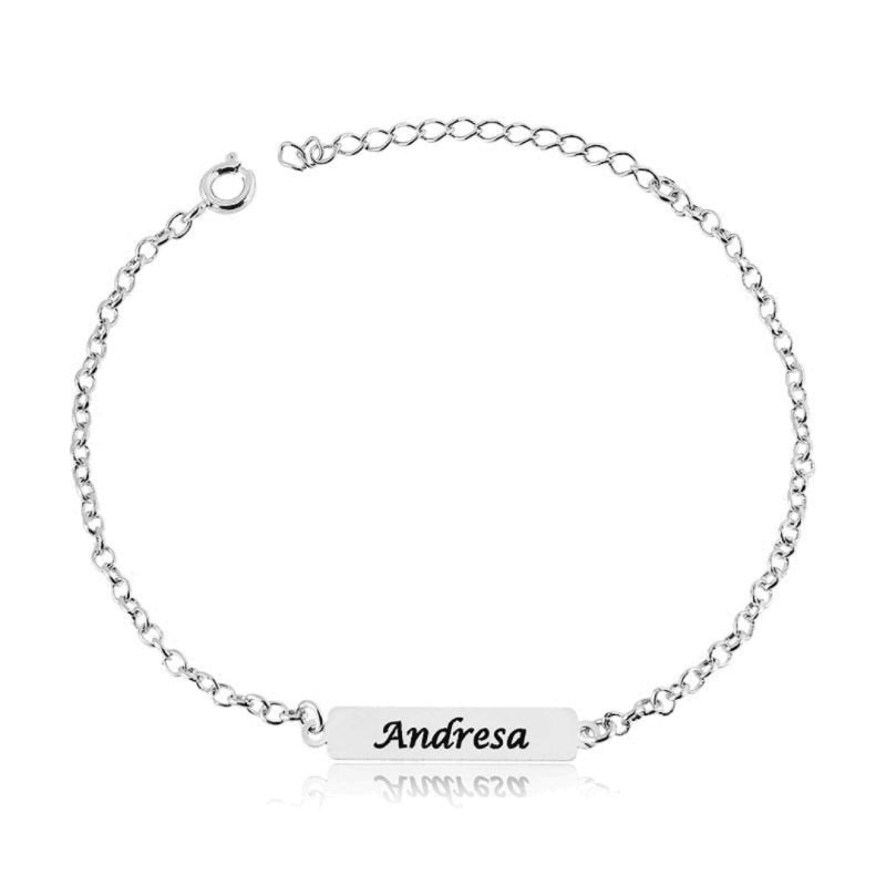 Pulseira Chapinha com Nome