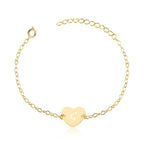Pulseira Coração com Inicial Vazada