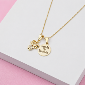Colar Medalha Personalizada para Mamãe ou Vovó