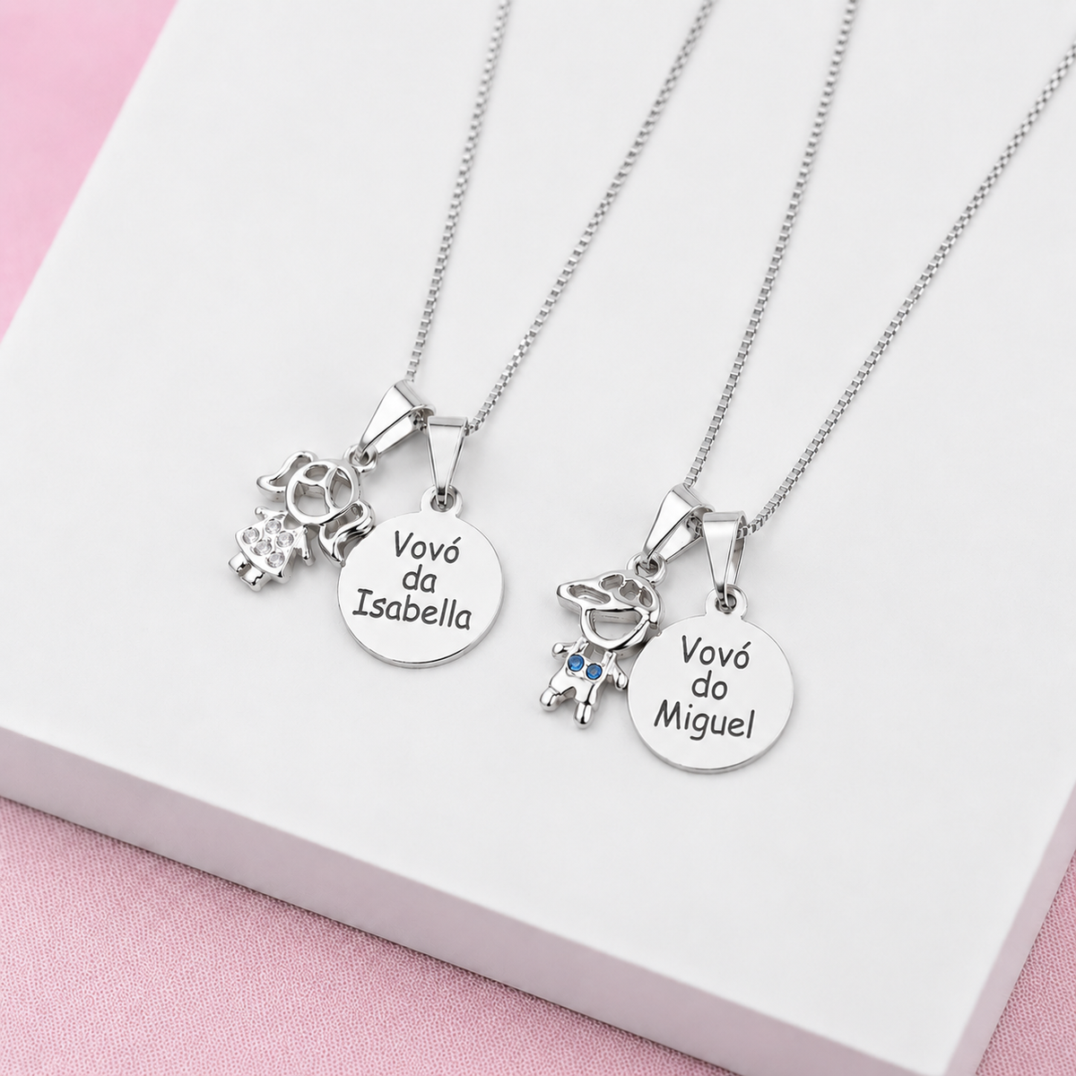 Colar Medalha Personalizada para Vovó ou Mamãe