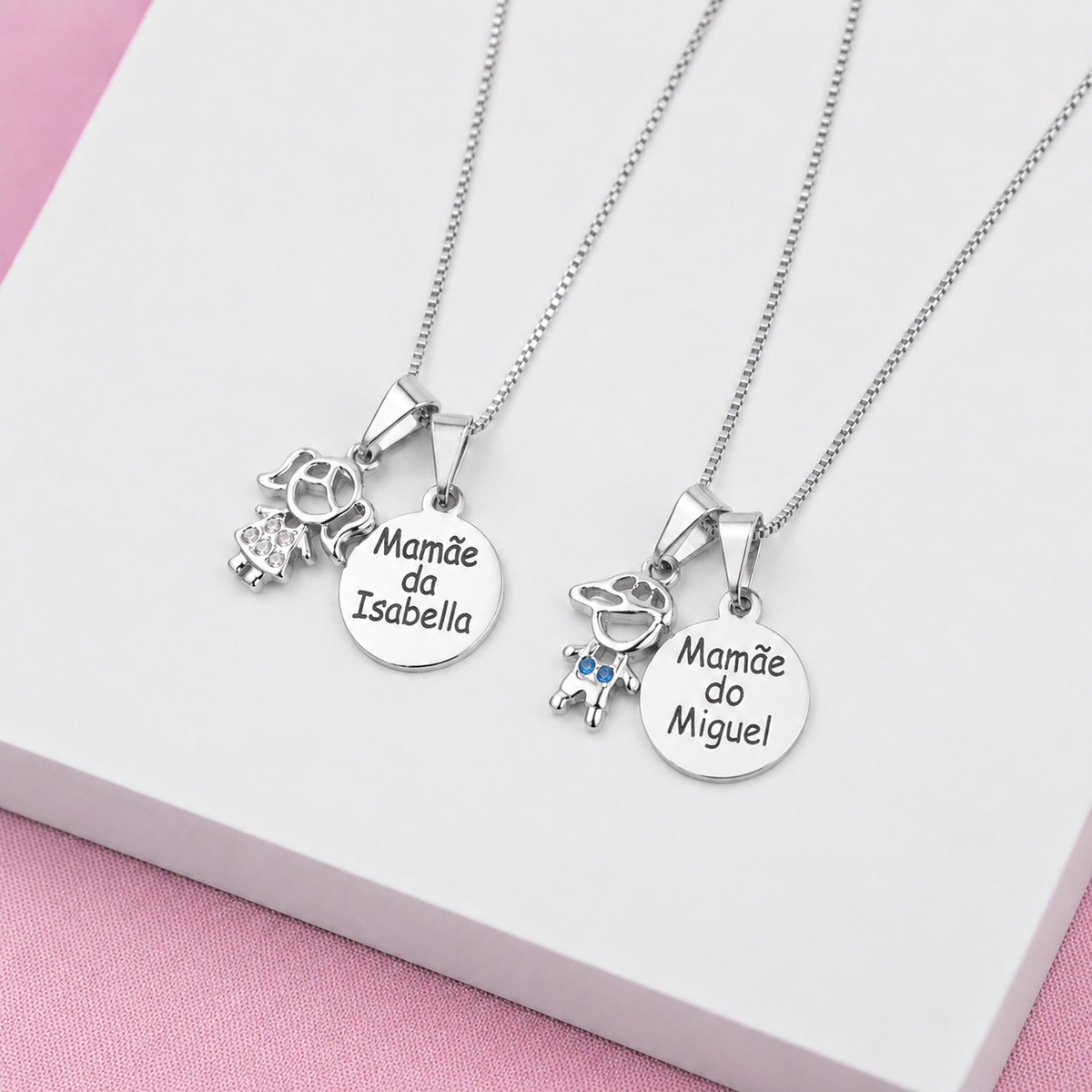 Colar Medalha Personalizada para Mamãe ou Vovó