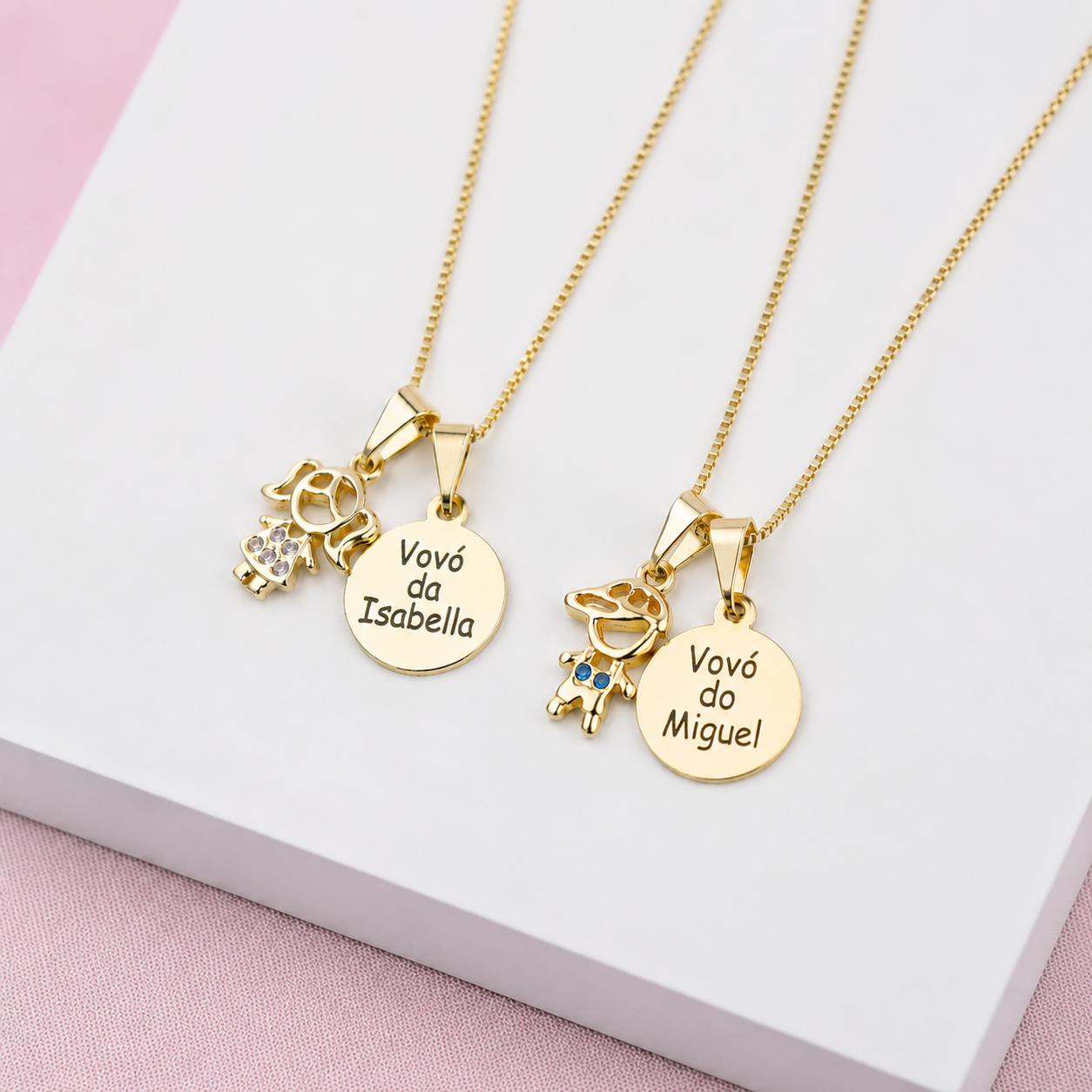 Colar Medalha Personalizada para Mamãe ou Vovó