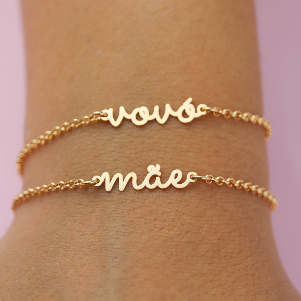 Kit Presente Pulseiras Mãe e Vovó