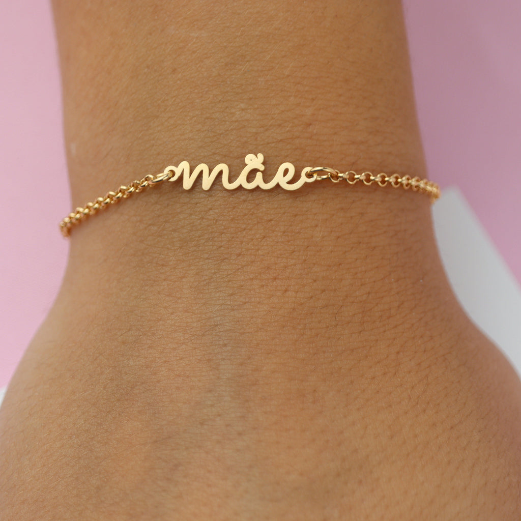 Pulseira Mãe Banhado a Ouro 18k