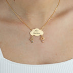 Colar Nuvem de Amor com Nomes