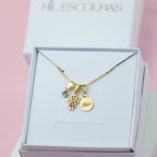 Colar Amor de Mãe com Pedrinha
