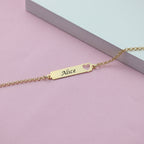 Pulseira de Bebê e Infantil com Coração Vazado
