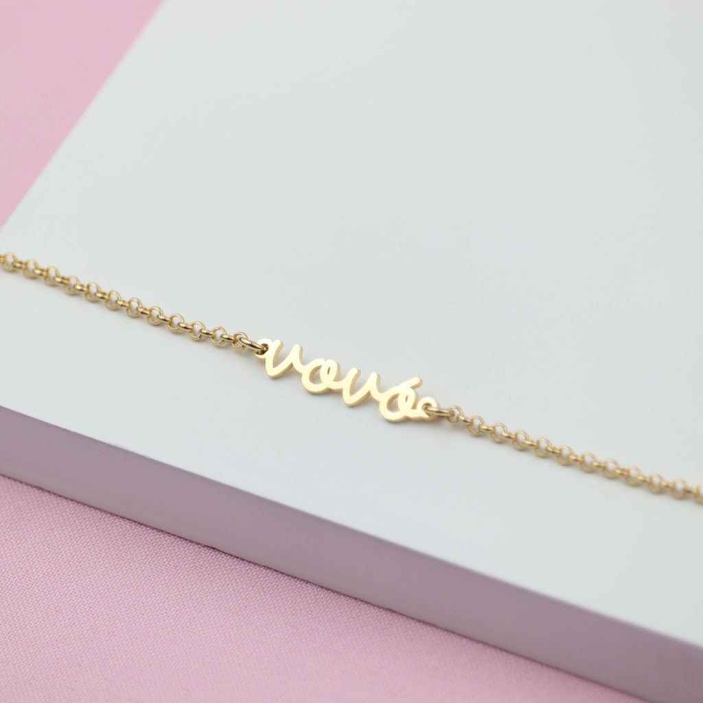 Pulseira Vovó Banhado a Ouro 18k