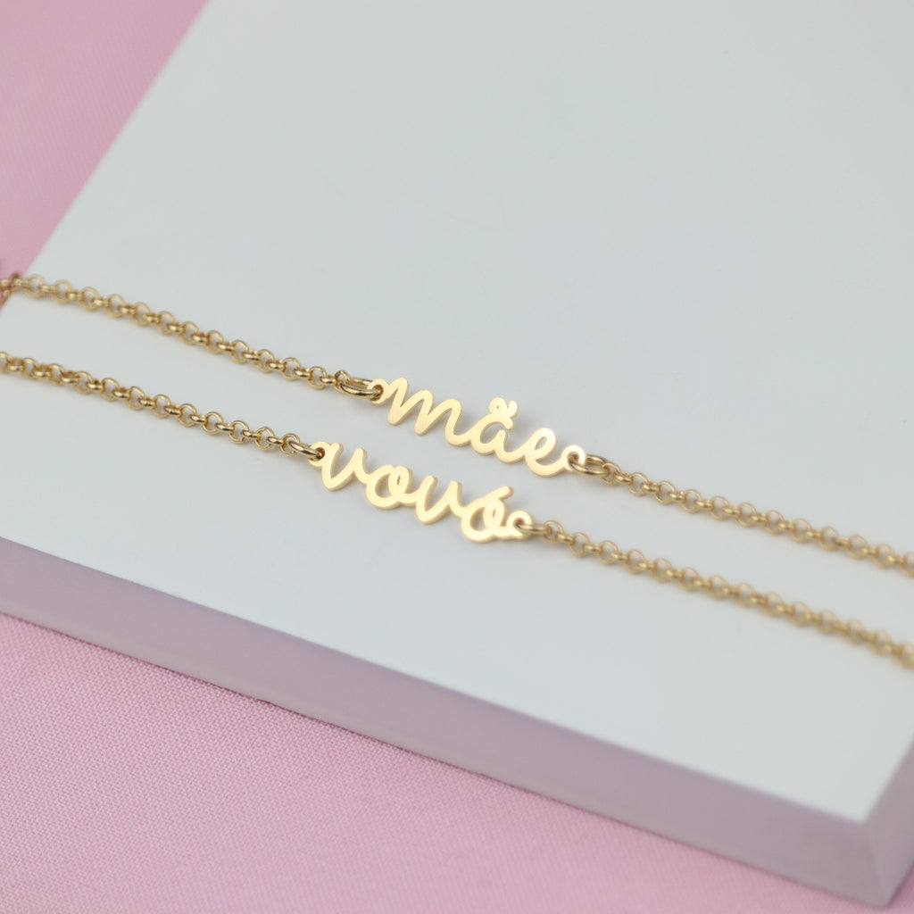 Kit Presente Pulseiras Mãe e Vovó