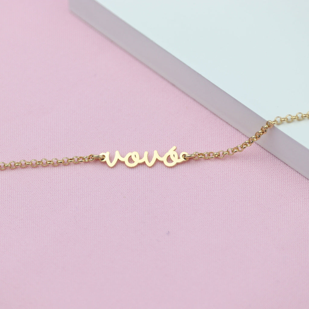 Pulseira Vovó Banhado a Ouro 18k