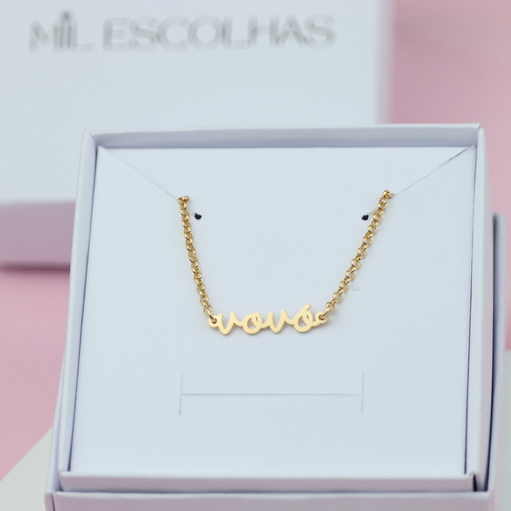 Pulseira Vovó Banhado a Ouro 18k
