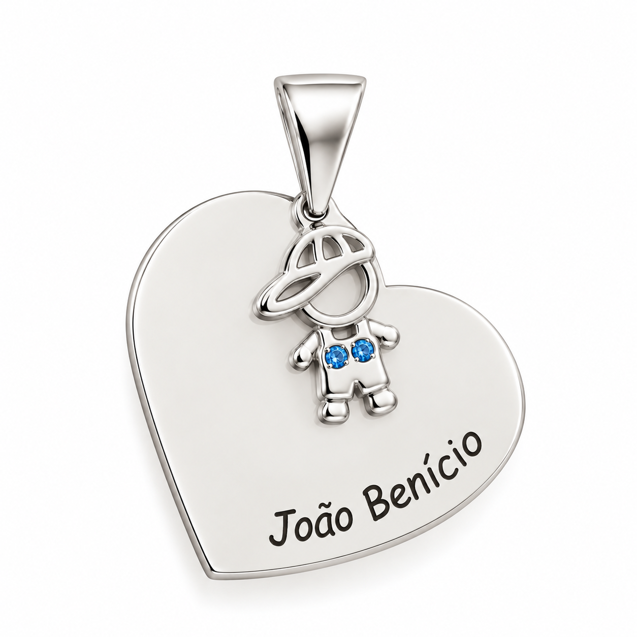 Pingente Coração do Filho Personalizável